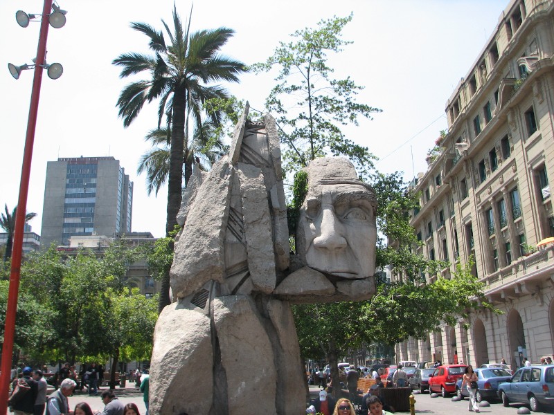 IMG_5256.jpg - Stone sculpture depicting an Incan (Plaza de Armas)
