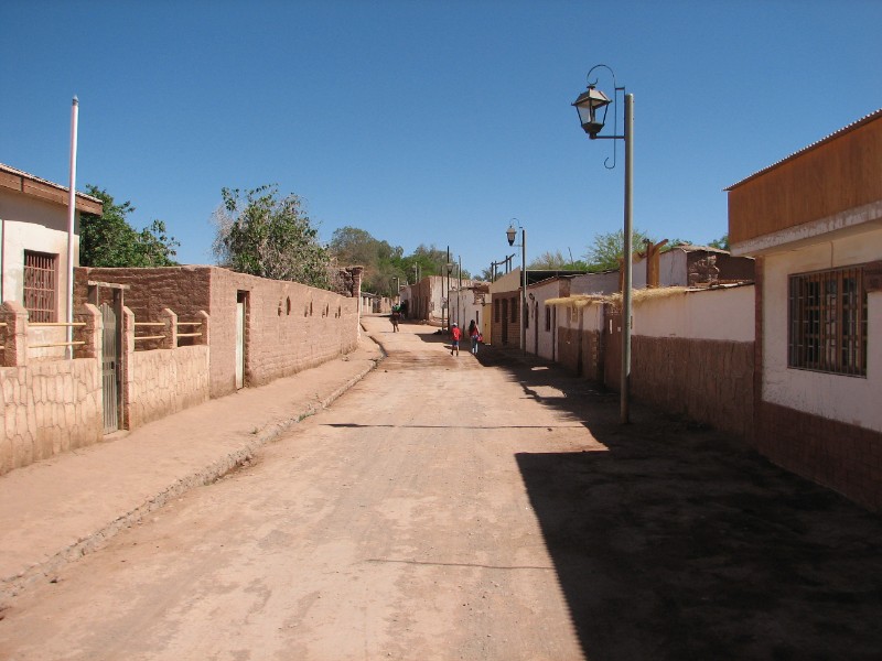 IMG_5319.jpg - Typical unpaved street in San Pedro de Atacama. The village is small and compact and almost everything is within walking distance.