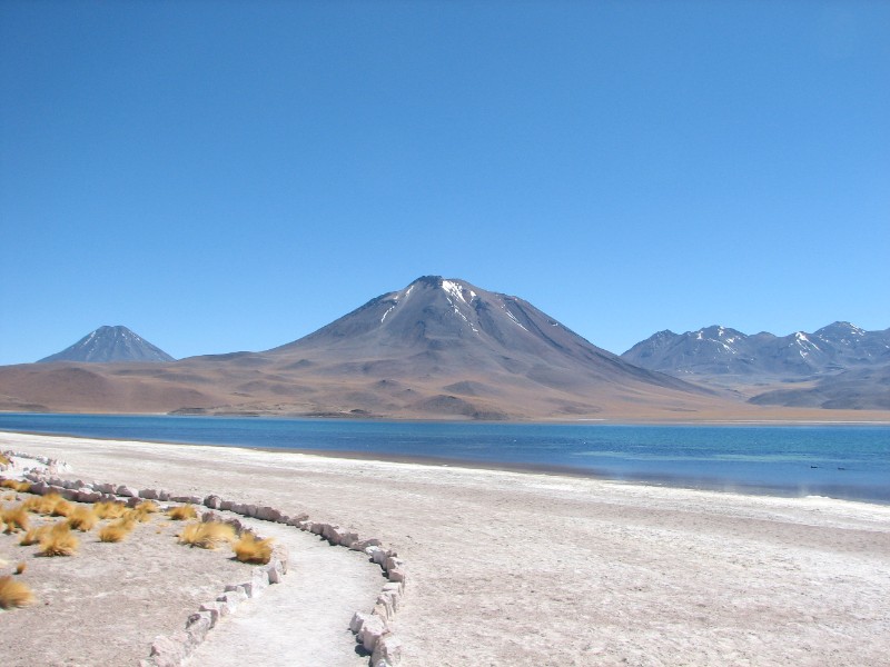 IMG_5512.jpg - Study in Color. Lake Miscanti and  Cerro Miscanti.